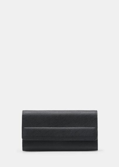 Mango Mango Flap Saffiano-effect Wallet