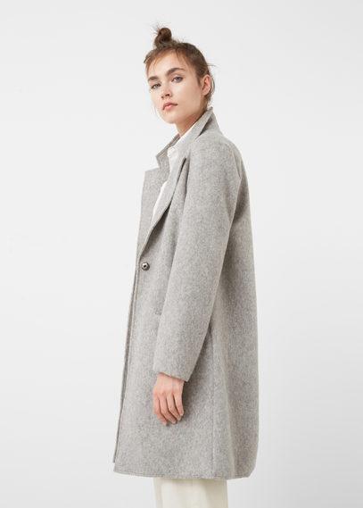 Mango Mango Textured Lana-blend Coat