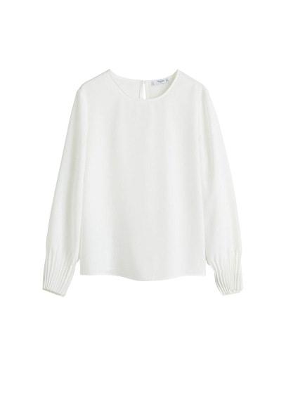 Mango Mango Pleated Sleeves Blouse