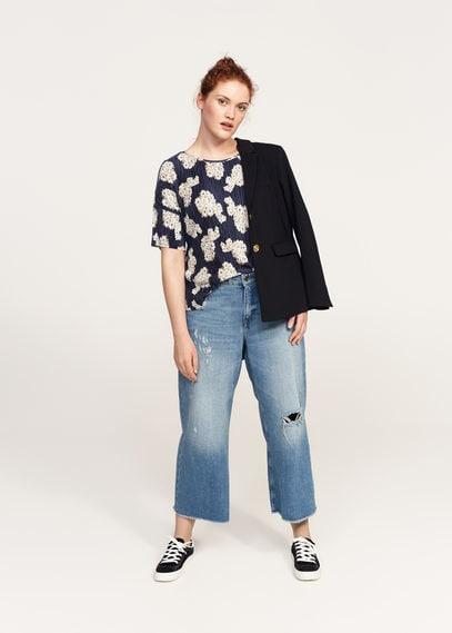 Violeta By Mango Violeta By Mango Floral Print T-shirt