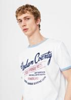 Mango Man Mango Man Printed Trim T Shirt