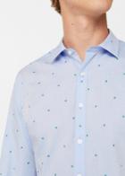 Mango Man Mango Man Regular-fit Micro Print Shirt