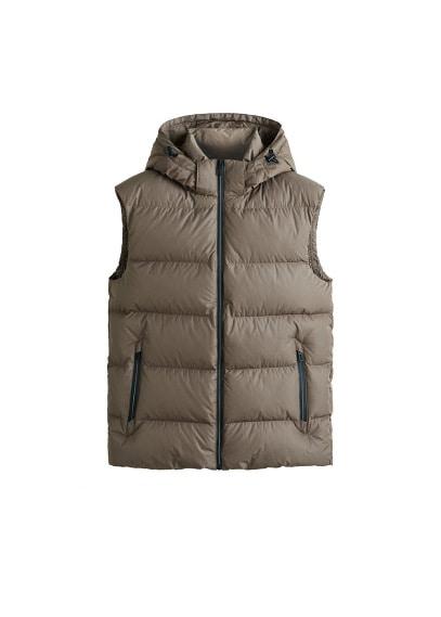 Mango Man Mango Man Feather Down Hooded Gilet