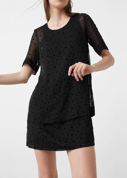 Mango Mango Star Print Dress