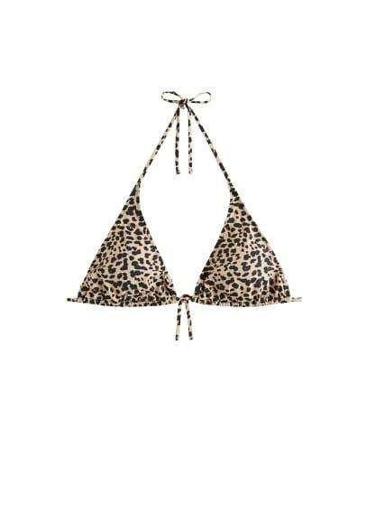 Violeta By Mango Violeta By Mango Leopard Bikini Top