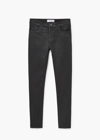 Mango Mango Coated Skinny Gloss Jeans