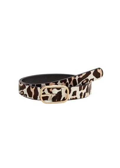 Mango Mango Textured Leather Belt