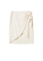 Violeta By Mango Violeta By Mango Linen-blend Wrap Skirt