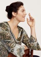 Violeta By Mango Violeta By Mango Floral Velvet Blouse