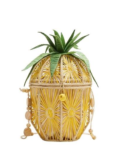 Mango Mango Pineapple Raffia Bag