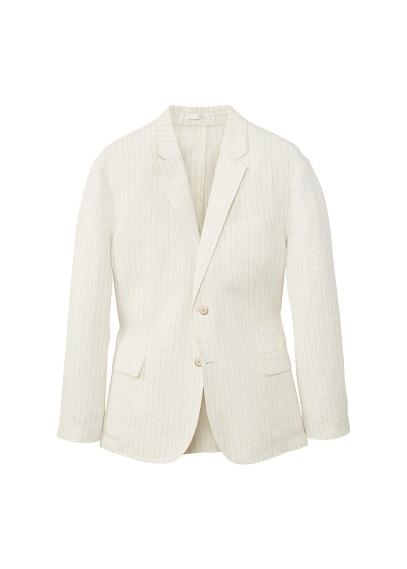Mango Man Mango Man Slim-fit Striped Linen Blazer