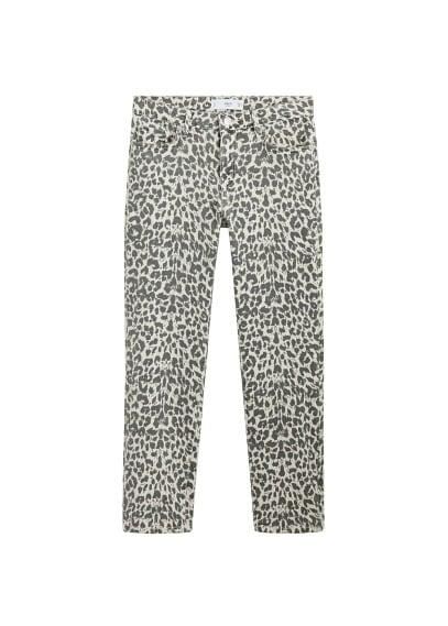 Mango Mango Leopard Print Jeans
