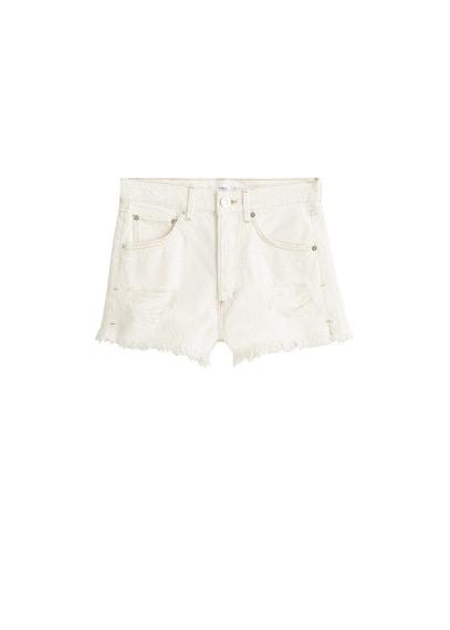 Mango Mango Ripped-detail Denim Short
