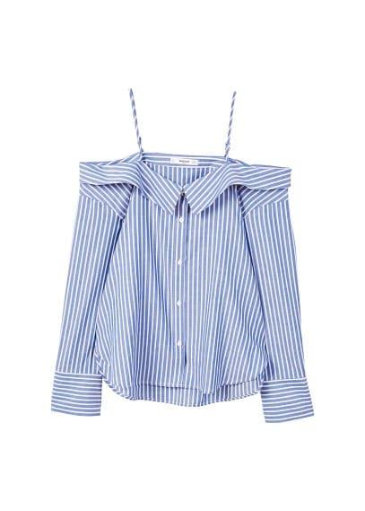 Mango Mango Cold Shoulder Blouse