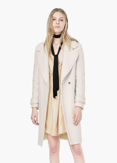 Mango Mango Wide Lapel Wool-blend Coat