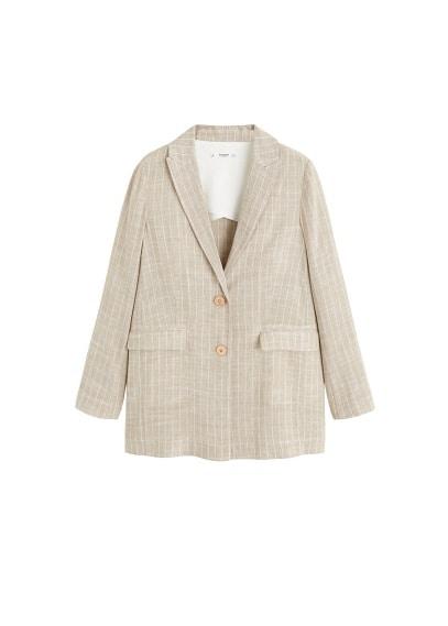 Mango Mango Striped Blazer