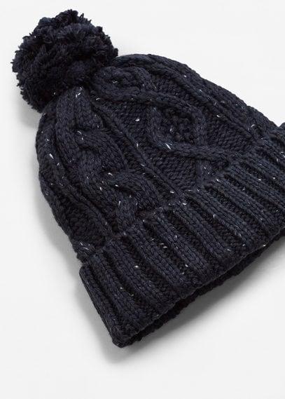 Mango Man Mango Man Cable-knit Beanie