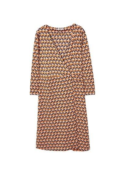 Mango Mango Geometric Print Dress
