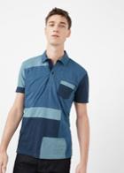 Mango Man Mango Man Patchwork Cotton Polo Shirt