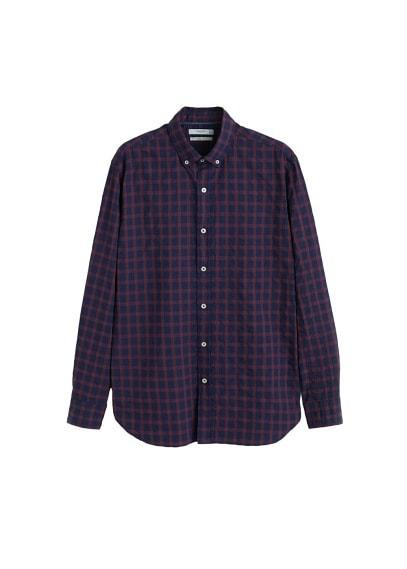 Mango Man Mango Man Regular-fit Seersucker Shirt