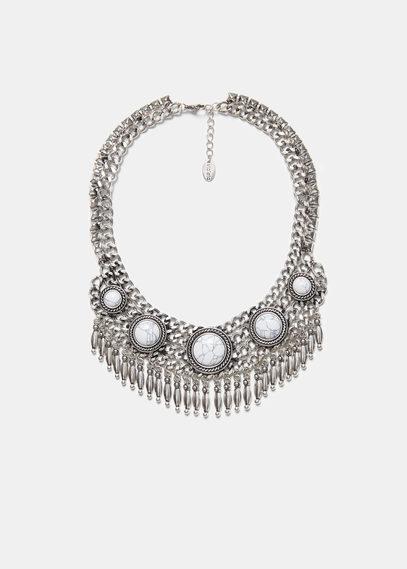 Violeta By Mango Violeta By Mango Stone Chain Necklace