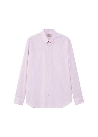 Mango Man Mango Man Slim-fit Embroidered Striped Shirt