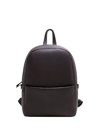 Mango Man Mango Man Zip Pebbled Backpack