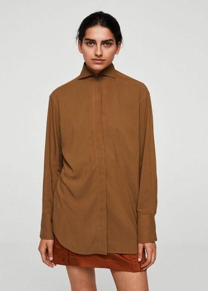 Mango Mango Oversize Modal Shirt