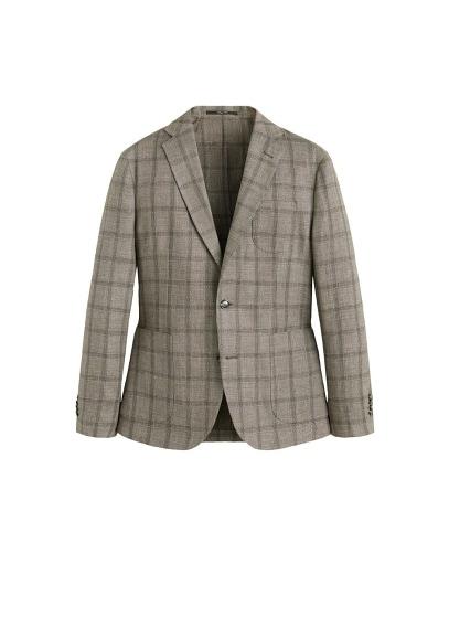 Mango Man Mango Man Slim-fit Textured Linen Blazer
