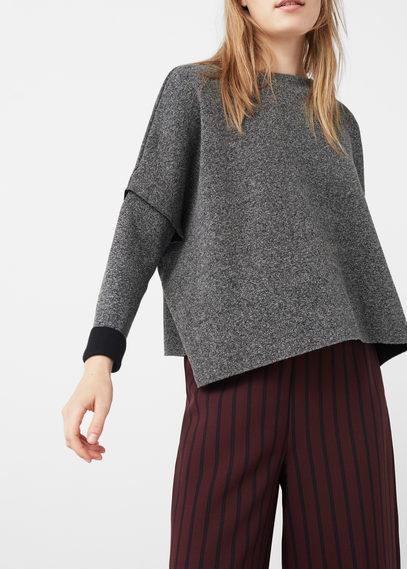 Mango Mango Metal-thread Linen-blend Sweater