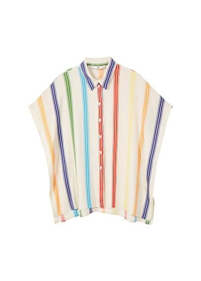 Mango Mango Multicolor Striped Shirt