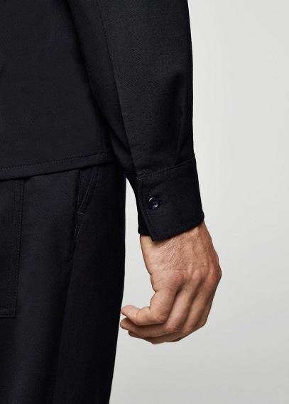 Mango Man Mango Man Regular-fit Virgin Wool Shirt