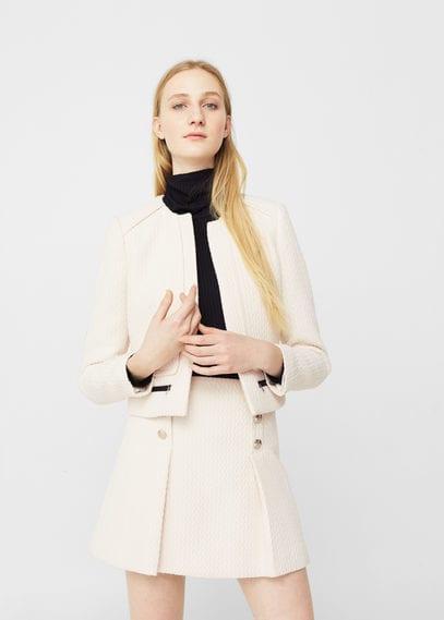 Mango Mango Padded Shoulder Jacket