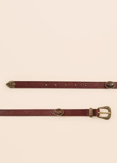 Violeta By Mango Violeta By Mango Appliqus Leather Belt