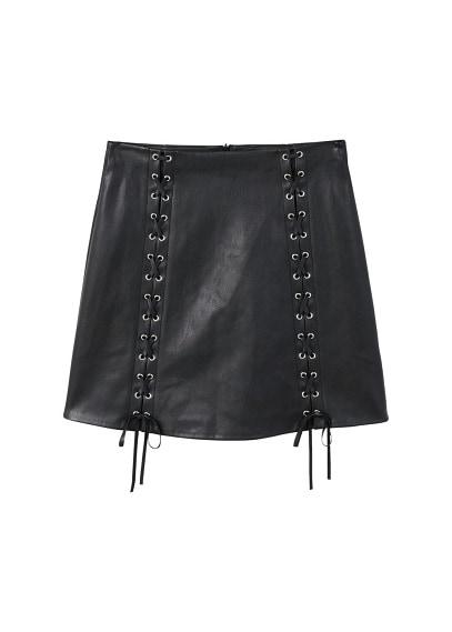 Mango Mango Crisscross Details Skirt
