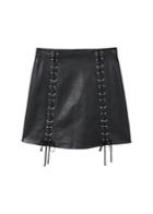 Mango Mango Crisscross Details Skirt
