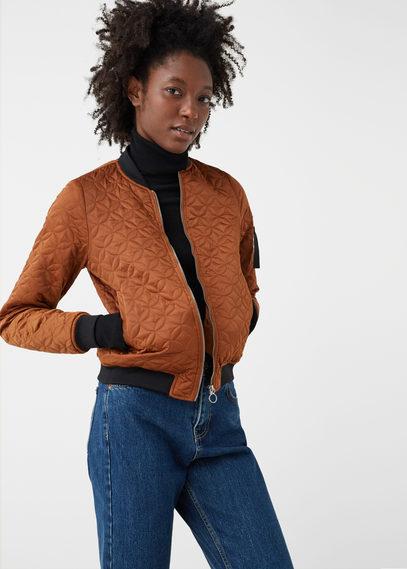Mango Mango Contrast Trims Bomber