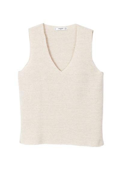 Mango Mango Textured Knit Top