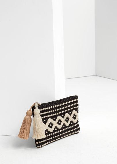 Mango Mango Textured Cotton Purse