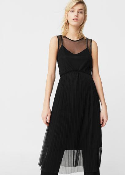 Mango Mango Tulle Skirt Dress