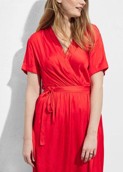 Violeta By Mango Violeta By Mango Wrap Neckline Dress