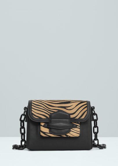 Mango Mango Fur Panel Bag