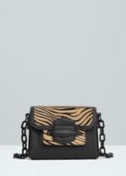 Mango Mango Fur Panel Bag