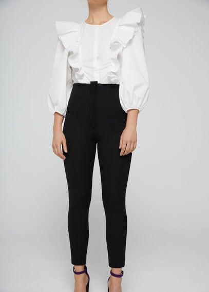 Mango Mango High Waist Cotton Legging