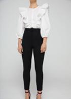 Mango Mango High Waist Cotton Legging