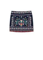 Violeta By Mango Violeta By Mango Floral Embroidery Skirt