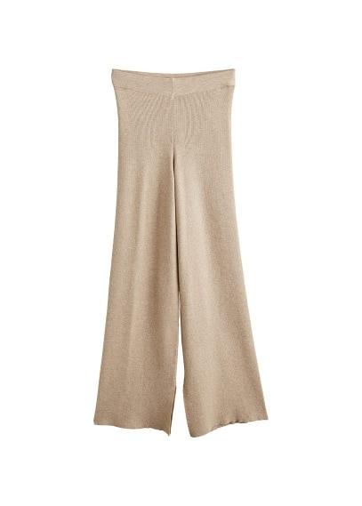 Mango Mango Ribbed Flare Trousers