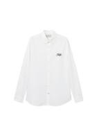 Mango Man Mango Man Slim-fit Embroidered Cotton Shirt