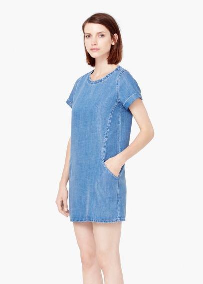 Mango Mango Soft Denim Dress