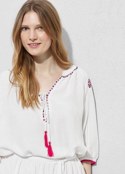 Violeta By Mango Violeta By Mango Embroidered Detail Dress